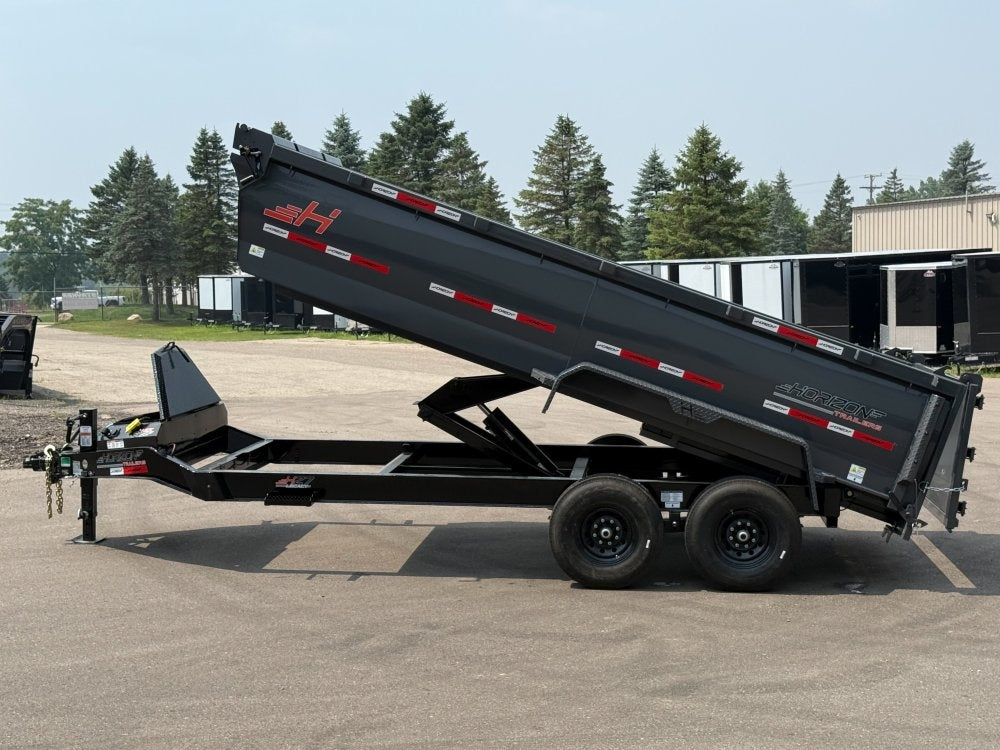 16' HZ7 Dump 36" Sides - 7K Axles - 620 Scissor - 14 ply Tires - 2 Speed Jack - Dump Trailers/Dump Trailers - Stryker Dealership Group