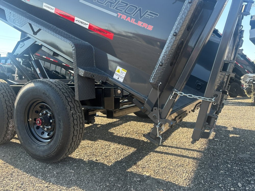 16' HZ7 Dump 36" Sides - 8K Axles - 620 Scissor - 14 ply Tires - 2 Speed Jack - DT3 Professional/Dump Trailers - Stryker Dealership Group