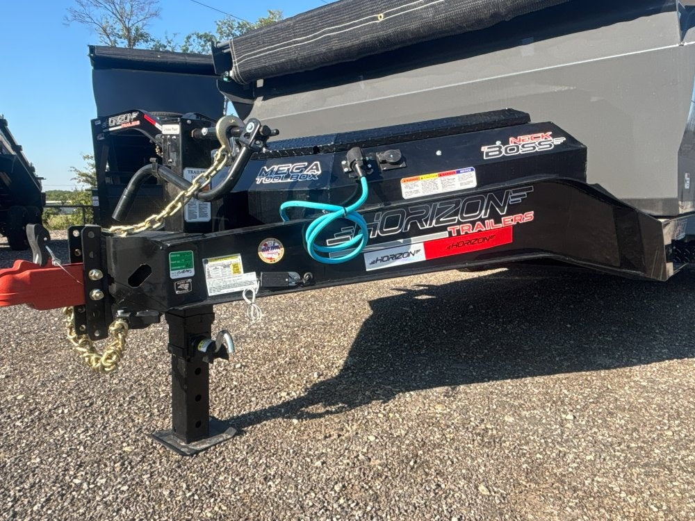 16' HZ7 Dump 36" Sides - 8K Axles - 620 Scissor - 14 ply Tires - 2 Speed Jack - Dump Trailers - Stryker Dealership Group