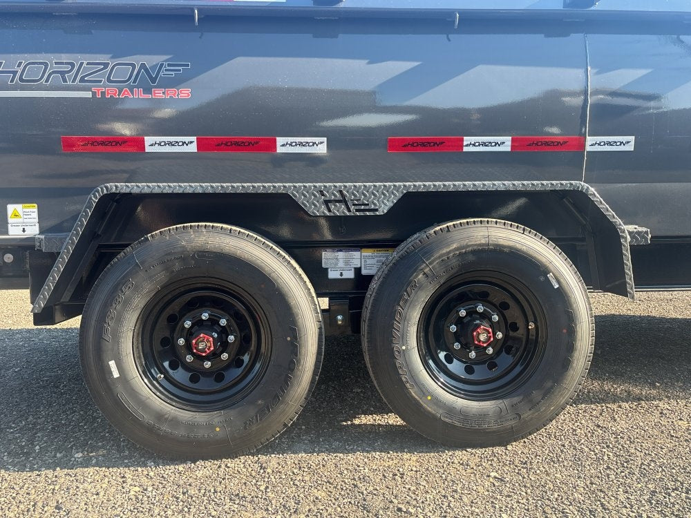 16' HZ7 Dump 36" Sides - 8K Axles - 620 Scissor - 14 ply Tires - 2 Speed Jack - Dump Trailers - Stryker Dealership Group