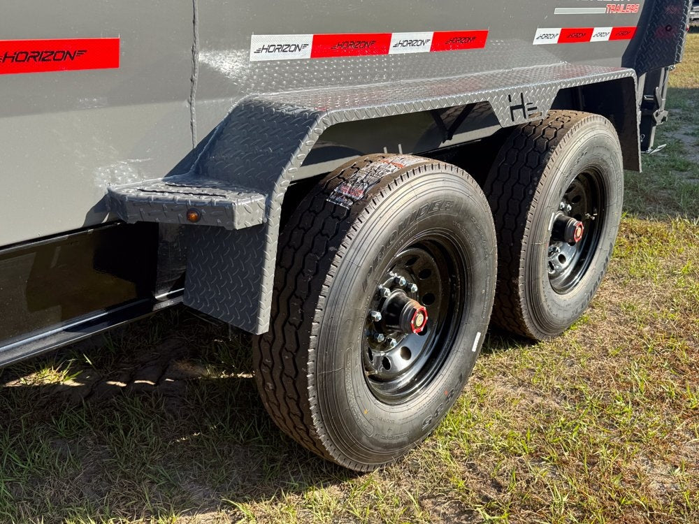 16' HZ7 Dump 36" Sides - 8K Axles - Telescopic - 14 ply Tires - 2 Speed Jack - Dump Trailers - Stryker Dealership Group