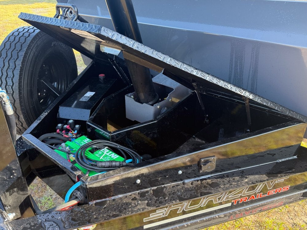 16' HZ7 Dump 36" Sides - 8K Axles - Telescopic - 14 ply Tires - 2 Speed Jack - Dump Trailers - Stryker Dealership Group