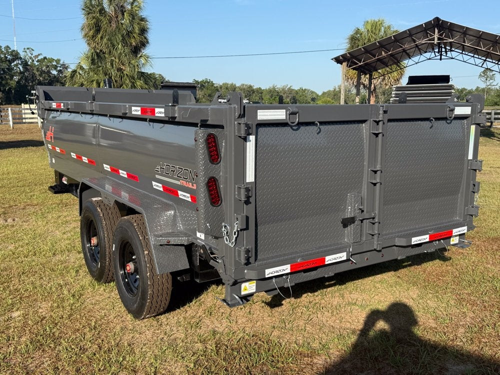 16' HZ7 Dump 36" Sides - 8K Axles - Telescopic - 14 ply Tires - 2 Speed Jack - Dump Trailers - Stryker Dealership Group