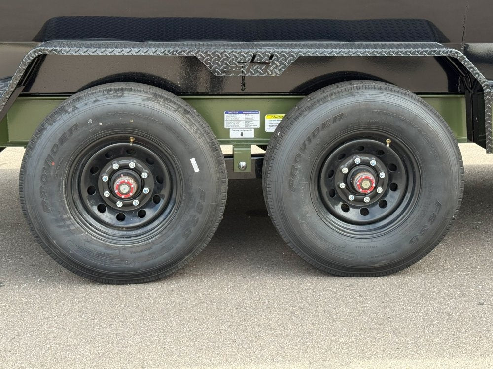 16' HZ7 Dump 48" Sides - 8K Axles - 12 Ton Telescopic Lift - 14 Ply Tires, 2 Speed Jack - Dump Trailers/Dump Trailers - Stryker Dealership Group