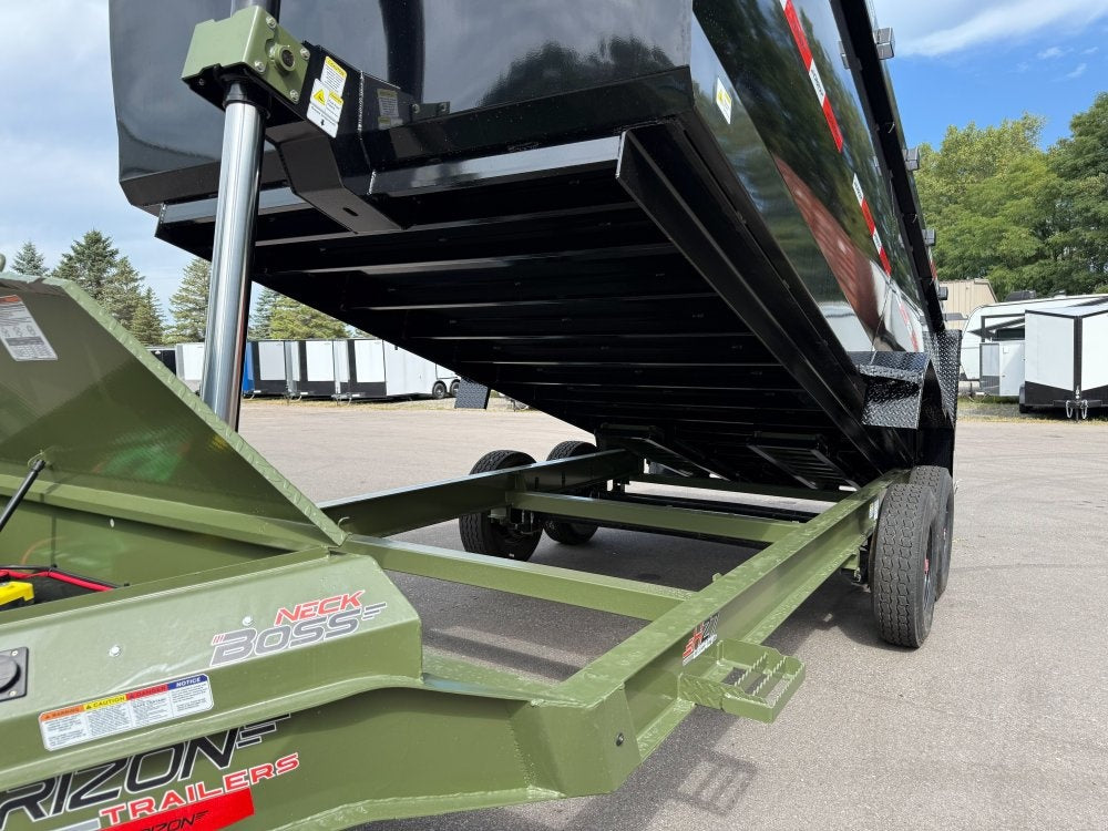 16' HZ7 Dump 48" Sides - 8K Axles - 12 Ton Telescopic Lift - 14 Ply Tires, 2 Speed Jack - Dump Trailers/Dump Trailers - Stryker Dealership Group