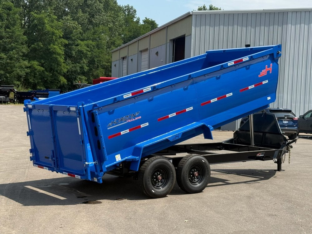 16' HZ7 Dump 48" Sides - 8K Axles - 12 Ton Telescopic Lift - 14 Ply Tires, 2 Speed Jack - DT3 Professional/Dump Trailers - Stryker Dealership Group