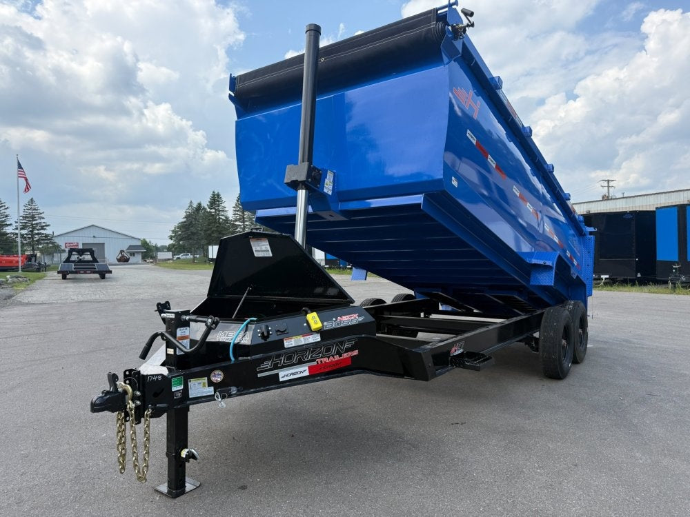 16' HZ7 Dump 48" Sides - 8K Axles - 12 Ton Telescopic Lift - 14 Ply Tires, 2 Speed Jack - Dump Trailers/Dump Trailers - Stryker Dealership Group