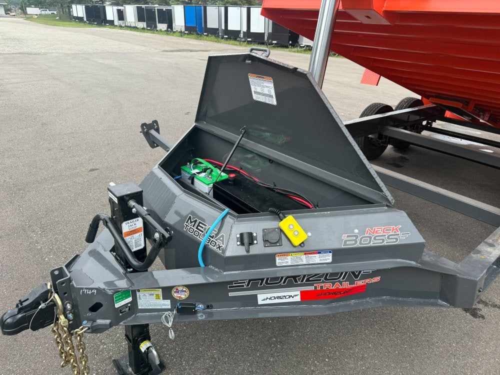 16' HZ7 Dump 48" Sides - 8K Axles - 12 Ton Telescopic Lift - 14 Ply Tires, 2 Speed Jack - Dump Trailers/Dump Trailers - Stryker Dealership Group