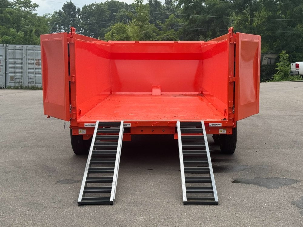16' HZ7 Dump 48" Sides - 8K Axles - 12 Ton Telescopic Lift - 14 Ply Tires, 2 Speed Jack - Dump Trailers/Dump Trailers - Stryker Dealership Group