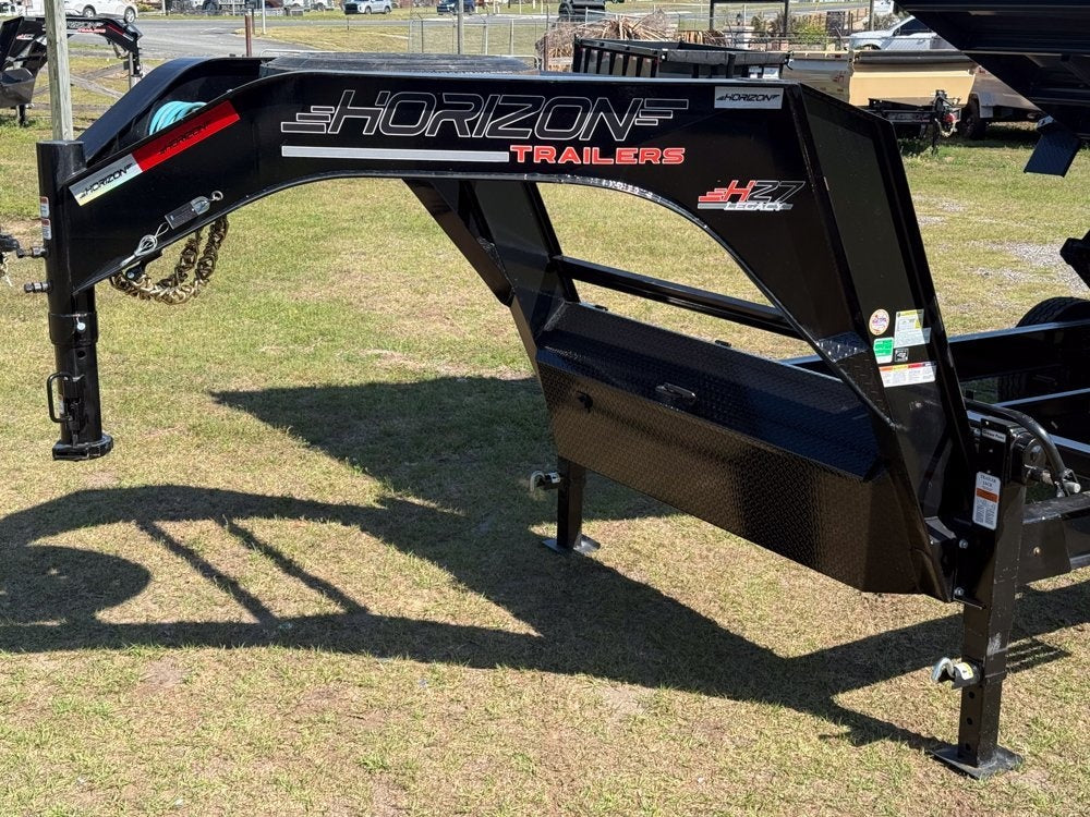 16' HZ7 GN Dump 36" Sides - 7K Axles - 620 Scissor Lift - 14 Ply Tires, 2 Speed Jackk - Gooseneck Dump/Dump Trailers - Stryker Dealership Group