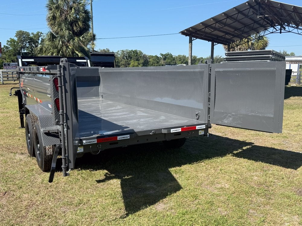 16' HZ7 GN Dump 36" Sides - 7K Axles - 620 Scissor Lift - 14 Ply Tires, 2 Speed Jackk - DT3 Professional/Dump Trailers - Stryker Dealership Group