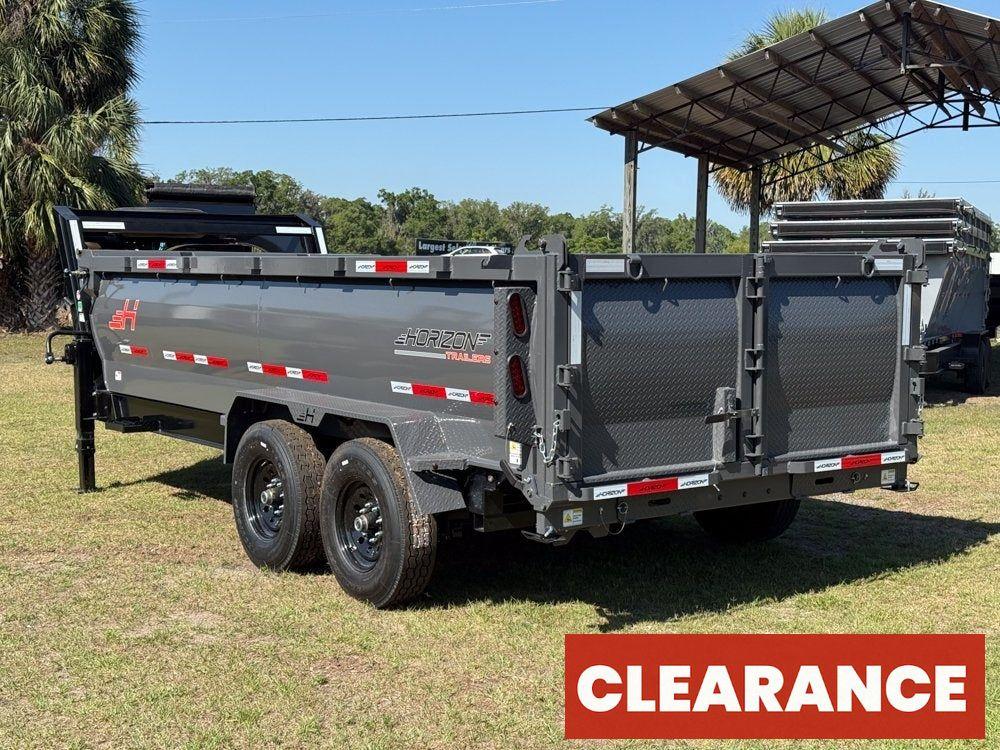 16' HZ7 GN Dump 36" Sides - 7K Axles - 620 Scissor Lift - 14 Ply Tires, 2 Speed Jackk - Gooseneck Dump - Dump Trailers - Stryker Dealership Group