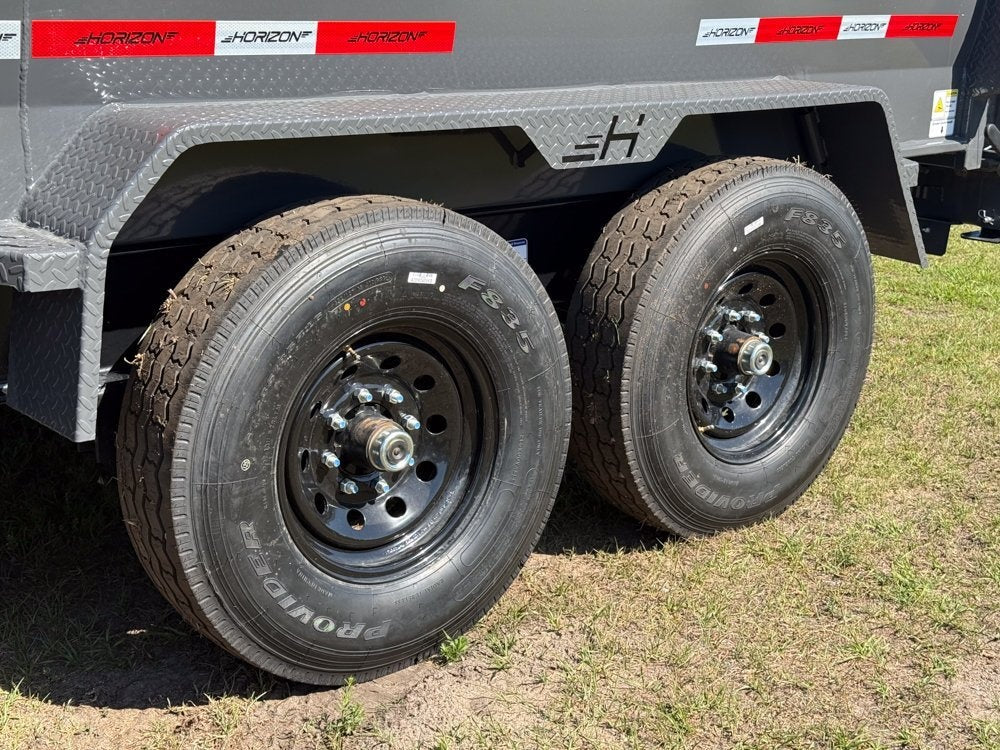 16' HZ7 GN Dump 36" Sides - 7K Axles - 620 Scissor Lift - 14 Ply Tires, 2 Speed Jackk - Gooseneck Dump/Dump Trailers - Stryker Dealership Group