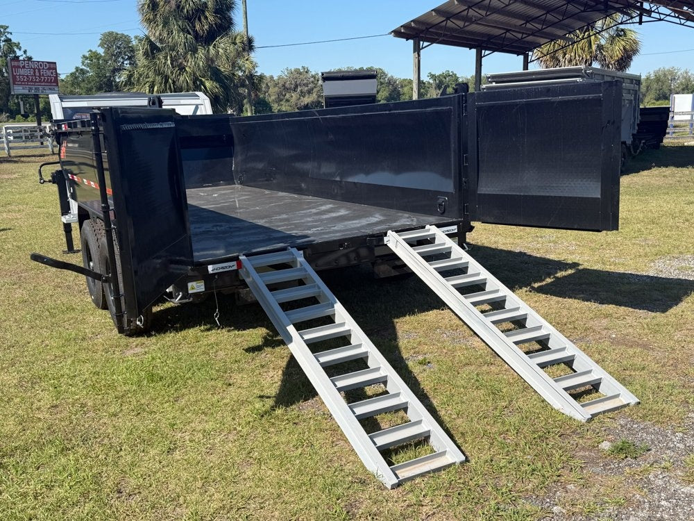 16' HZ7 GN Dump 36" Sides - 7K Axles - 620 Scissor Lift - 14 Ply Tires, 2 Speed Jackk - Dump Trailers - Stryker Dealership Group