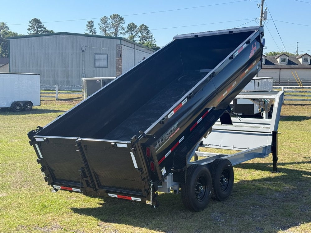 16' HZ7 GN Dump 36" Sides - 7K Axles - 620 Scissor Lift - 14 Ply Tires, 2 Speed Jackk - Dump Trailers - Stryker Dealership Group