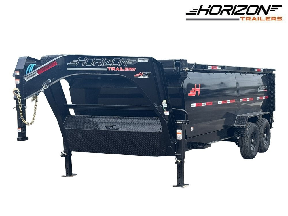 16' HZ7 GN Dump 48" Sides - 7K Axles - DT3 Professional/Dump Trailers - Stryker Dealership Group