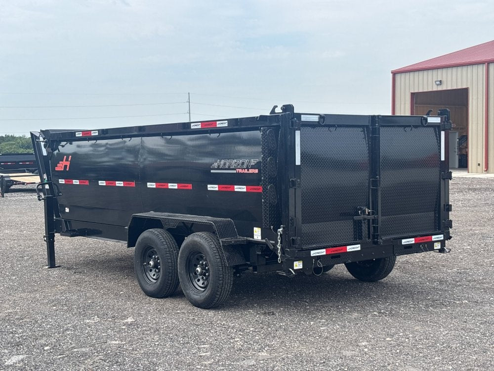 16' HZ7 GN Dump 48" Sides - 7K Axles - Gooseneck Dump/Dump Trailers - Stryker Dealership Group