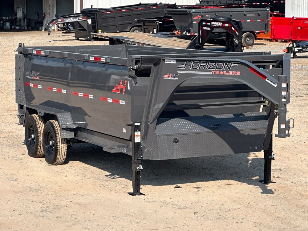 16' HZ7 GN Dump 48" Sides - 7K Axles - DT3 Professional/Dump Trailers - Stryker Dealership Group