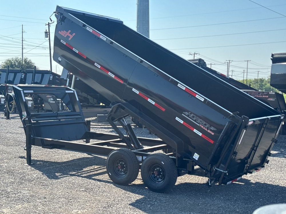 16' HZ7 GN Dump 48" Sides - 8K Axles - Gooseneck Dump/Dump Trailers - Stryker Dealership Group
