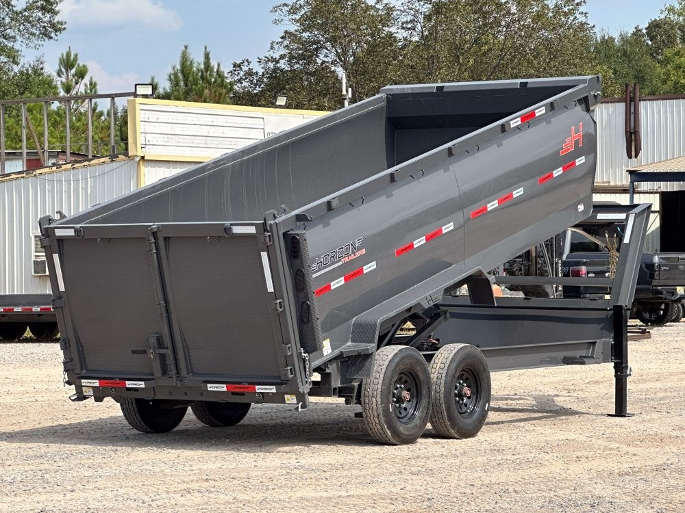 16' HZ7 GN Dump 48" Sides - 8K Axles - DT3 Professional/Dump Trailers - Stryker Dealership Group