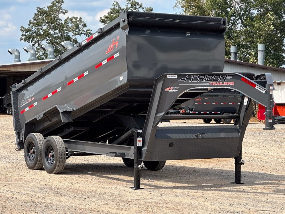 16' HZ7 GN Dump 48" Sides - 8K Axles - DT3 Professional/Dump Trailers - Stryker Dealership Group