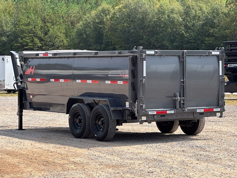 16' HZ7 GN Dump 48" Sides - 8K Axles - DT3 Professional/Dump Trailers - Stryker Dealership Group