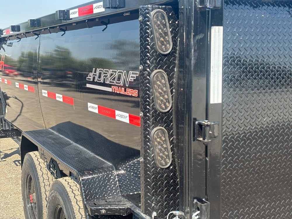 16' HZ7 GN Dump 48" Sides - 8K Axles - 12 Ton Telescopic Lift - 14 Ply Tires, 2 Speed Jackk - Gooseneck Dump/Dump Trailers - Stryker Dealership Group