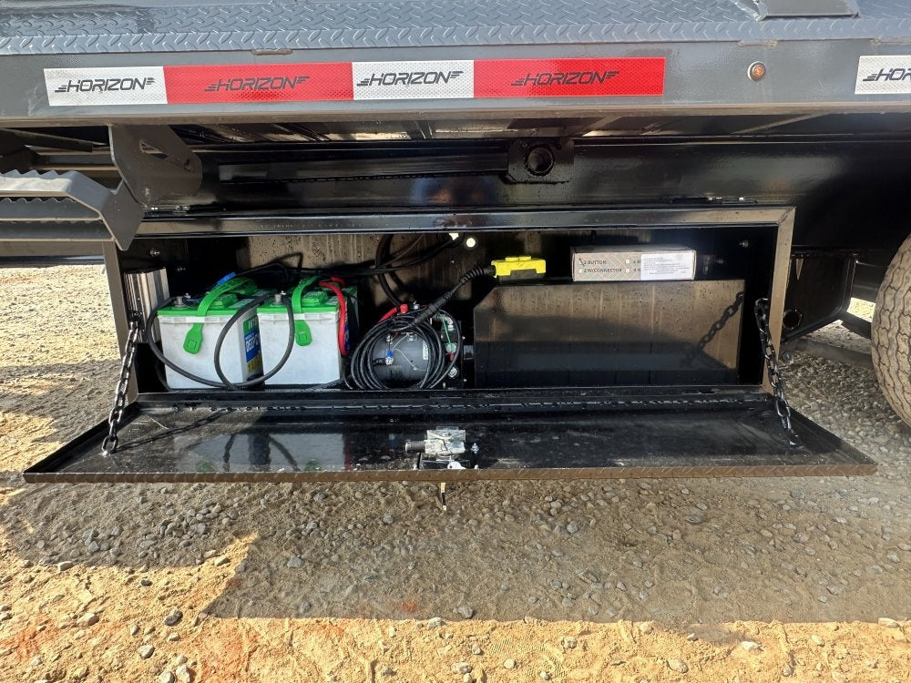 16' HZH GN Dump Trailer w/ 2' Walls (2) 12k Axles, 3-Way Door, Tarp - DT4 Heavy Duty - Stryker Dealership Group