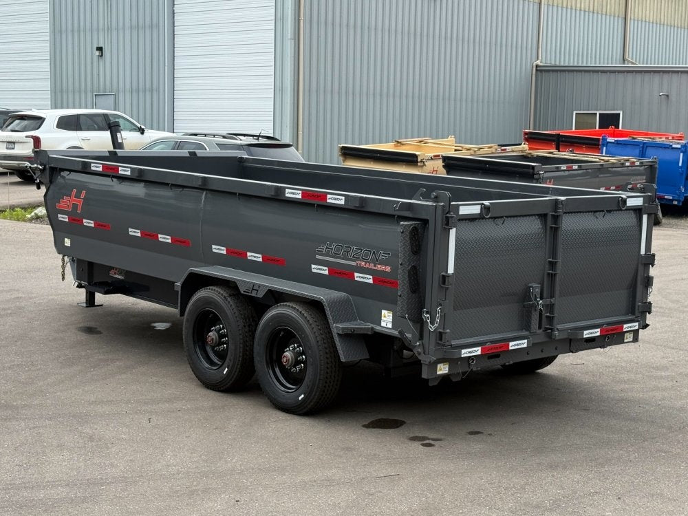 16' HZX BP Dump Trailer 10K Axles 3' High Sides - Bumper Pull Dump/Dump Trailers - Stryker Dealership Group