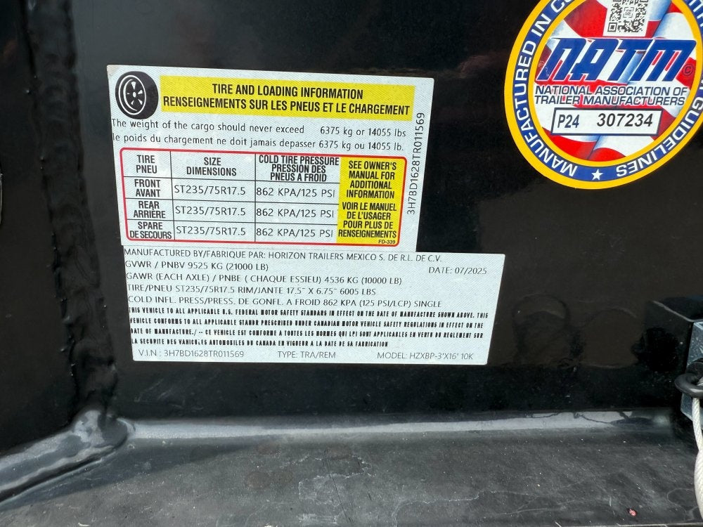 16' HZX BP Dump Trailer 10K Axles 3' High Sides - Dump Trailers/Dump Trailers - Stryker Dealership Group