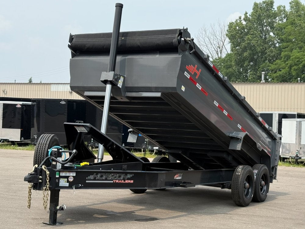 16' HZX BP Dump Trailer 10K Axles 3' High Sides - Bumper Pull Dump/Dump Trailers - Stryker Dealership Group