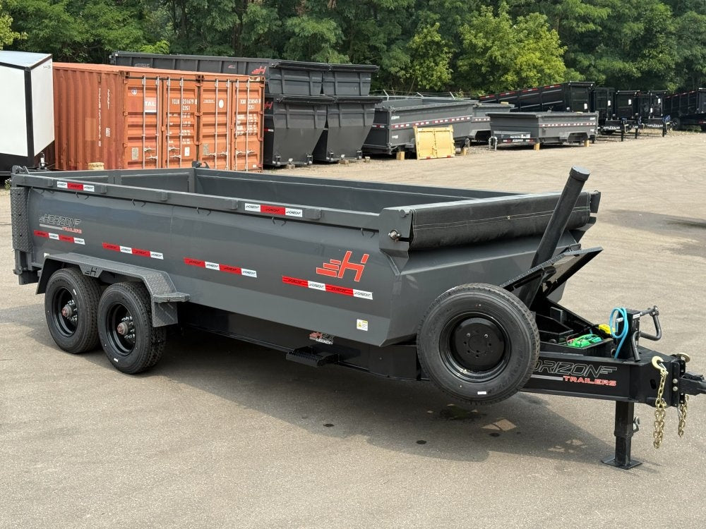 16' HZX BP Dump Trailer 10K Axles 3' High Sides - Bumper Pull Dump/Dump Trailers - Stryker Dealership Group