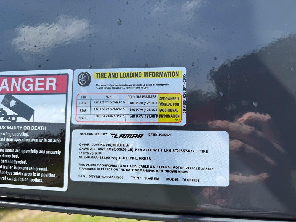 16' Low-Pro Dump Trailer - 8K Axles 10 Ply Tires - 24" Sides - Bumper Pull Dump/Dump Trailers - Stryker Dealership Group