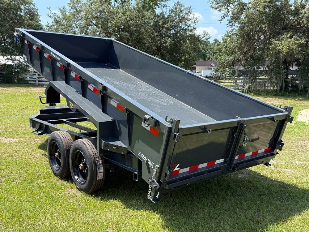 16' Low-Pro Dump Trailer - 8K Axles 10 Ply Tires - 24" Sides - Bumper Pull Dump/Dump Trailers - Stryker Dealership Group