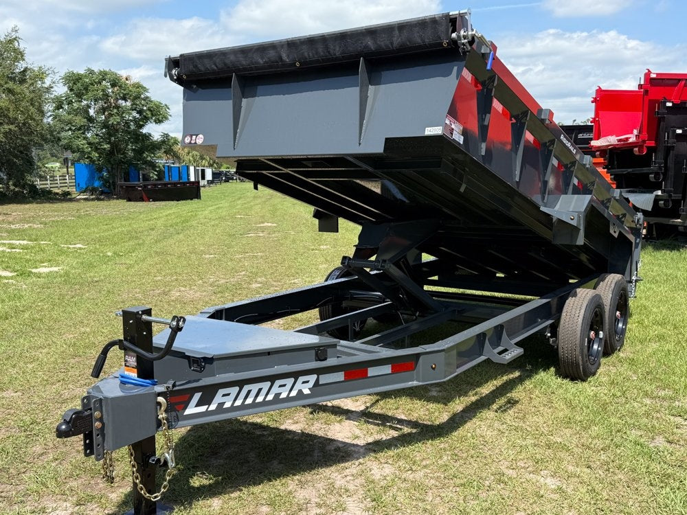 16' Low-Pro Dump Trailer - 8K Axles 10 Ply Tires - 24" Sides - DT3 Professional/Dump Trailers - Stryker Dealership Group