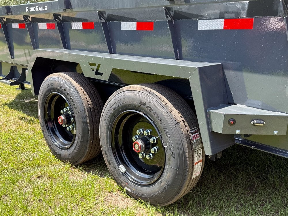 16' Low-Pro Dump Trailer - 8K Axles 10 Ply Tires - 24" Sides - DT3 Professional/Dump Trailers - Stryker Dealership Group