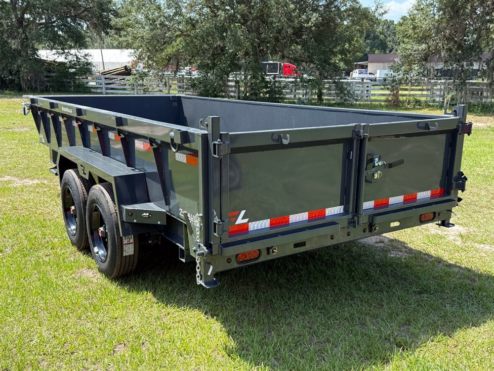 16' Low-Pro Dump Trailer - 8K Axles 10 Ply Tires - 24" Sides - DT3 Professional/Dump Trailers - Stryker Dealership Group