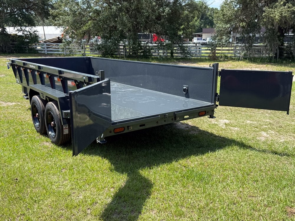 16' Low-Pro Dump Trailer - 8K Axles 10 Ply Tires - 24" Sides - DT3 Professional/Dump Trailers - Stryker Dealership Group
