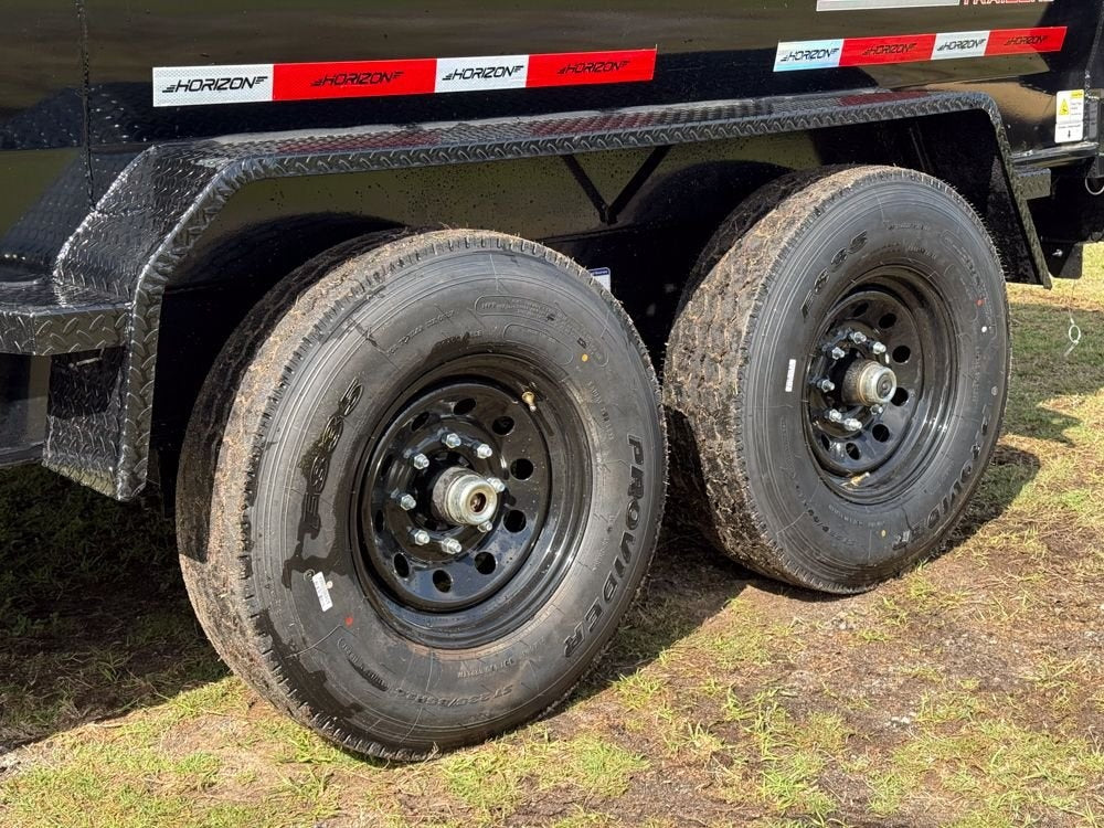 16' LZ7 Dump Trailer 36" Walls - Scissor Lift - 14K GWVR - 14ply Tires - 3 Way Door - Ramps - Dump Trailers - Stryker Dealership Group