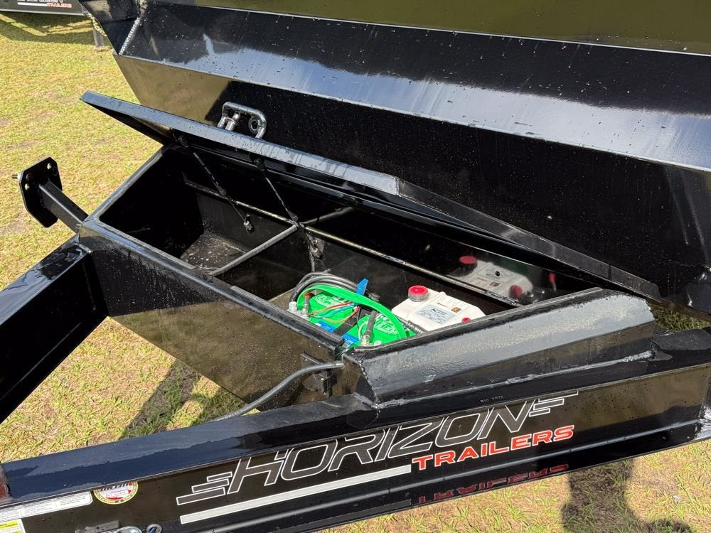 16' LZ7 Dump Trailer 36" Walls - Scissor Lift - 14K GWVR - 14ply Tires - 3 Way Door - Ramps - Dump Trailers - Stryker Dealership Group