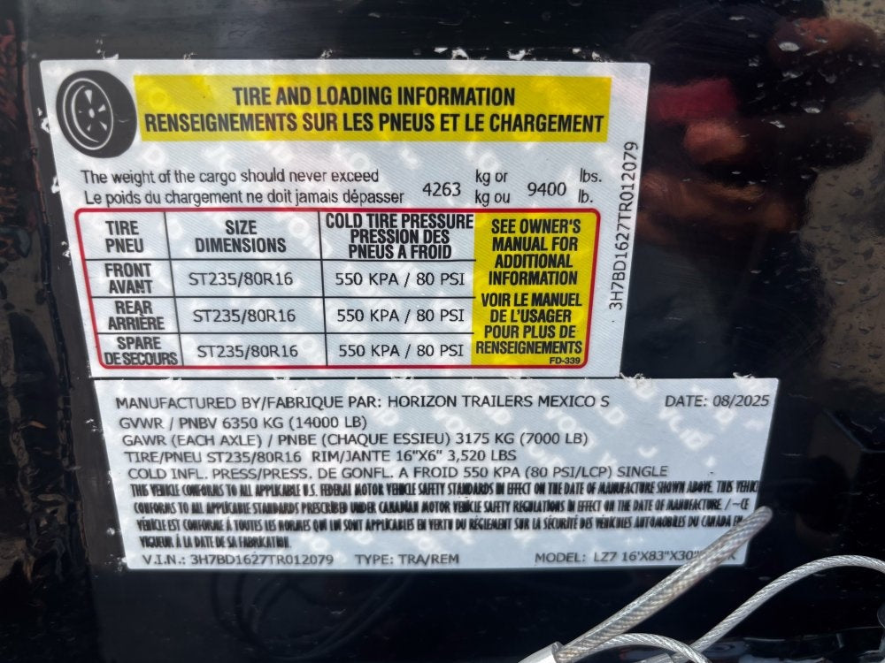 16' LZ7 Dump Trailer 38" Walls - Scissor Lift - 14K GWVR - 14ply Tires - 3 Way Door - Ramps - Bumper Pull Dump/Dump Trailers - Stryker Dealership Group