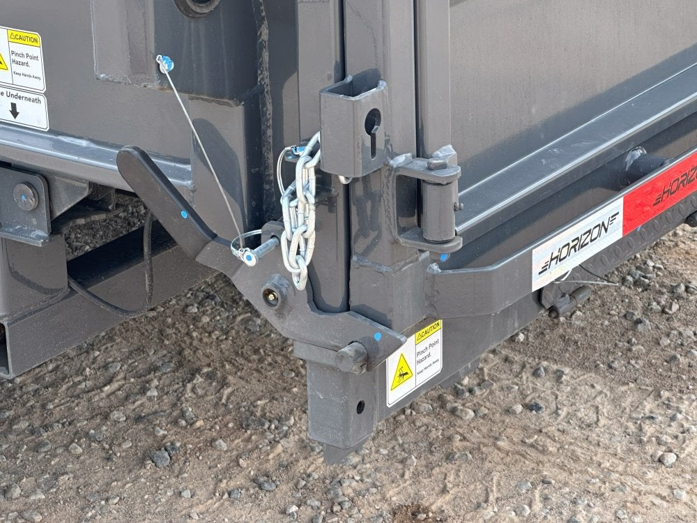 16' LZ7 Dump Trailer 38" Walls - Scissor Lift - 14K GWVR - 14ply Tires - 3 Way Door - Ramps - Dump Trailers/Dump Trailers - Stryker Dealership Group