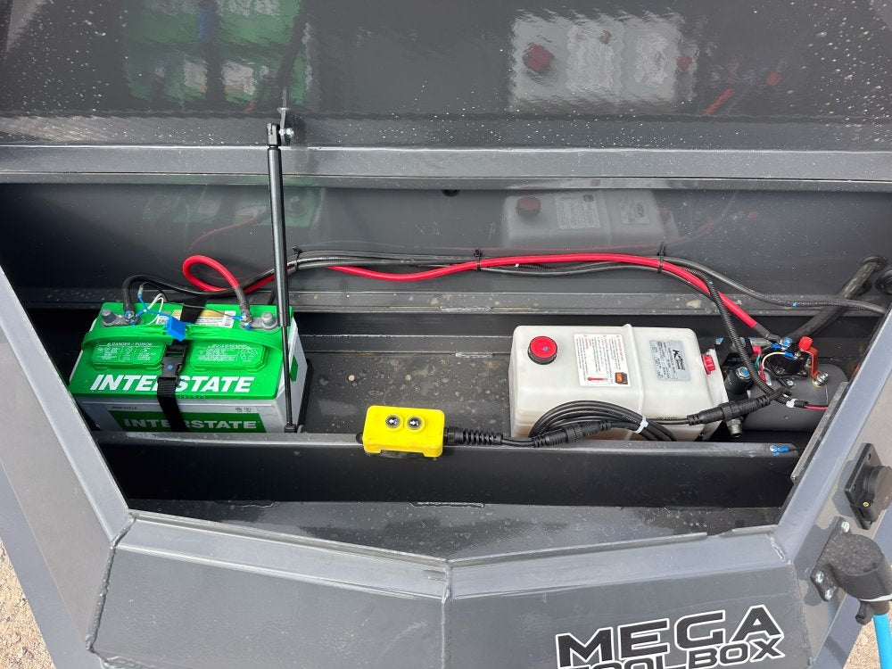 16' LZ7 Dump Trailer 38" Walls - Scissor Lift - 14K GWVR - 14ply Tires - 3 Way Door - Ramps - Bumper Pull Dump/Dump Trailers - Stryker Dealership Group