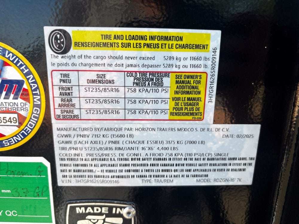 16' RDZ GN Roll Off Base 2-7k Axles - Roll Off Base Trailer/RO 16' Gooseneck - Stryker Dealership Group