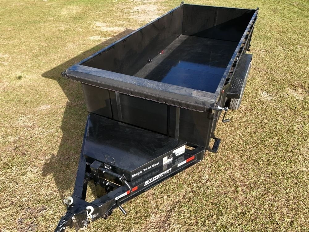 16' SDT Dump Trailer 36" Side Walls - 620 Scissor Lift - 3 Way Gate - DT2 Contractor/Dump Trailers - Stryker Dealership Group