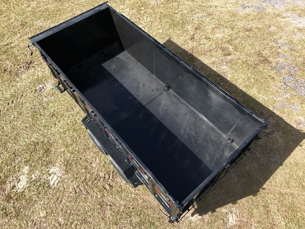 16' SDT Dump Trailer (2) 8K Axles 48" Side Walls - 620 Scissor Lift - 3 Way Gate - Dump Trailers/Dump Trailers - Stryker Dealership Group