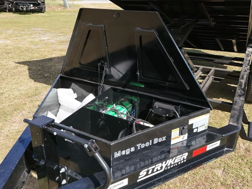 16' SDT Dump Trailer (2) 8K Axles 48" Side Walls - 620 Scissor Lift - 3 Way Gate - DT2 Contractor/Dump Trailers - Stryker Dealership Group