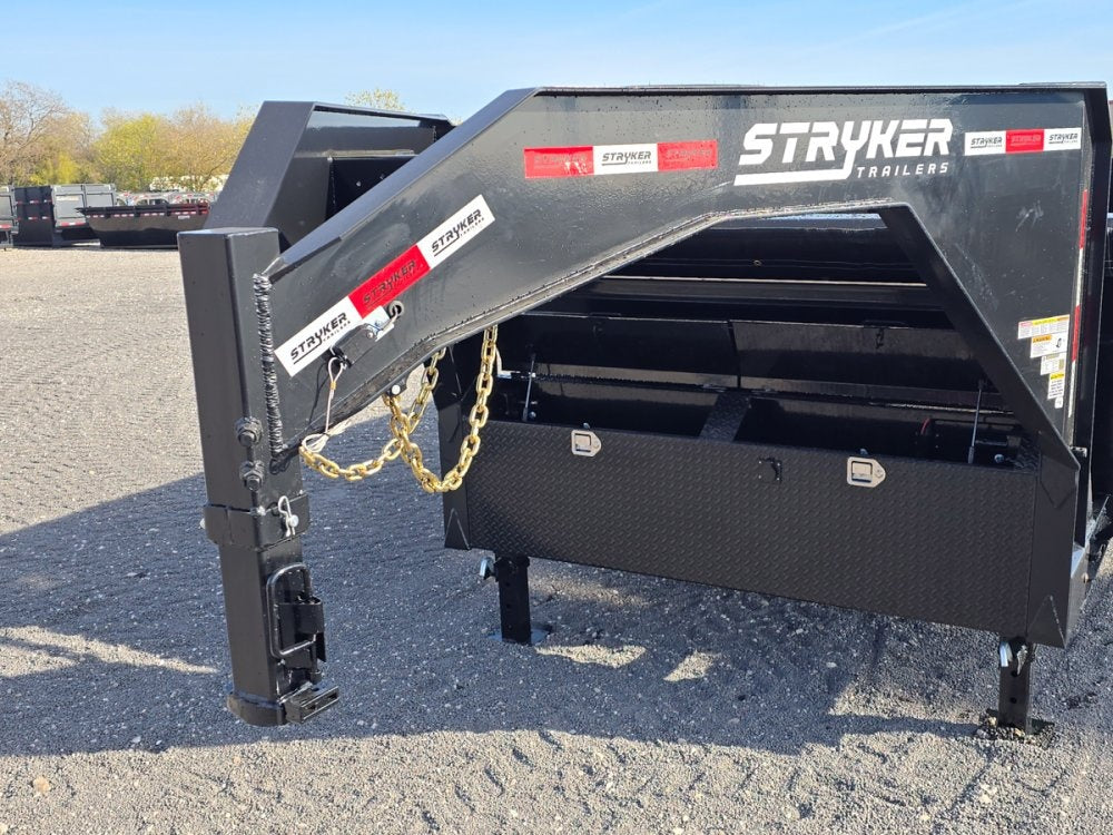 16' Stryker SDT Gooseneck Dump Trailer 36" Side Walls - (2) 8k Axles - Gooseneck Dump/Dump Trailers - Stryker Dealership Group