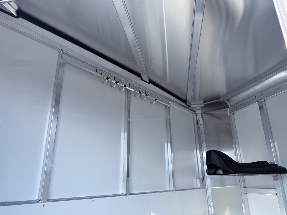 16' Sundowner 2 Horse Supertack - White - Porch Lights - 2 Horse/Horse Trailers - Stryker Dealership Group