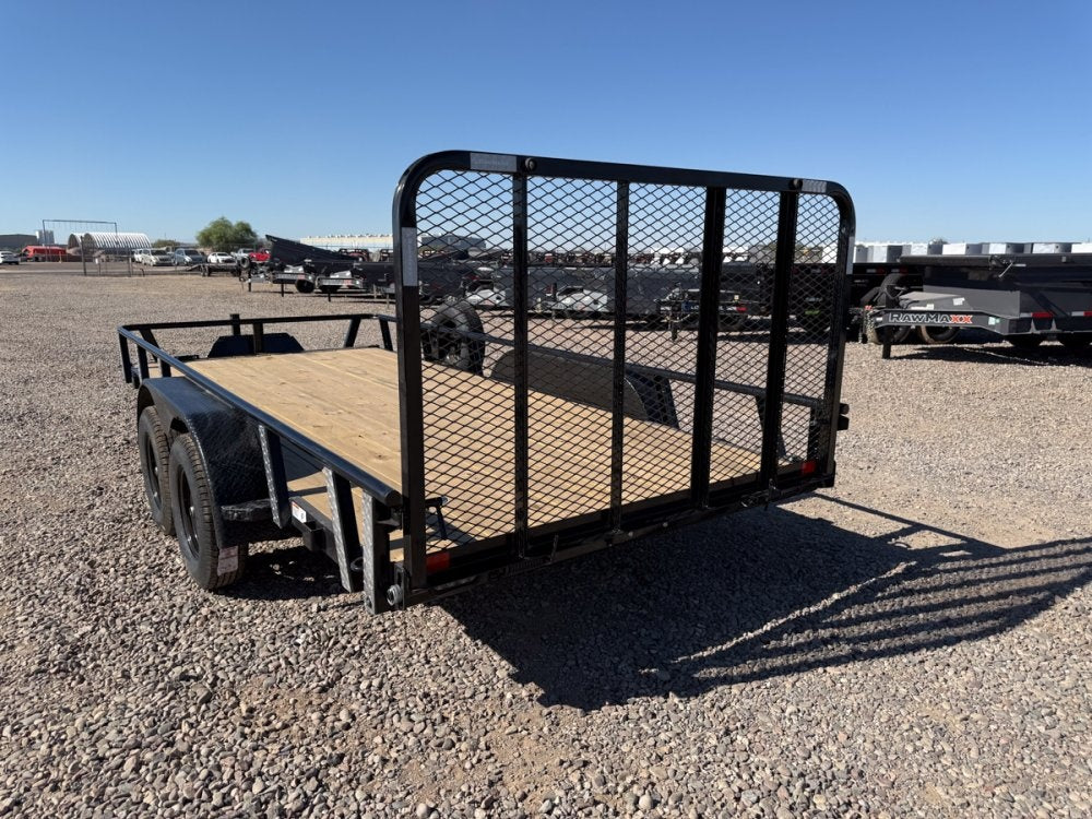 16' UTX Bumper Pull Utility (2) 3.5k Axles, 4' Mesh Flip Ramp - Utility & SXS - Stryker Dealership Group